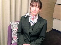 【素人ナンパ】現役巨乳CAが精子ごっくん…身バレ厳禁な美人お姉さんがフェラ手コキし相談男とベロちゅー中出しセックス！