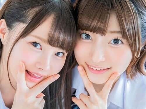 【松本いちか・中城葵】彼女の不在を知った後輩に呼び出されW小悪魔美女の誘惑にフル勃起したチ〇ポを交互挿入で。。。