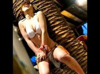 ［バイト×看板娘］レ○プ‼『いやぁ❗ヤメて❗』ビアガーデンで働く巨乳水着店員を仕事中に連れ出して中出し❤