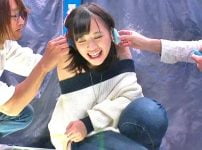 ［マジックミラー号×ポルチオイキ］素人ナンパ‼『くすぐったいって～ｗ』強力マシン電動おもちゃで潮吹きスプラッシュするドすけべJD❤