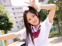 【女子校生✕渚みつき】口りギャルＪＫが孕ませおっさんにちっぱい吸われ強制手マンでガチイキ☆☆巨根をしゃぶらされたら狭いワレメにブチ込まれる