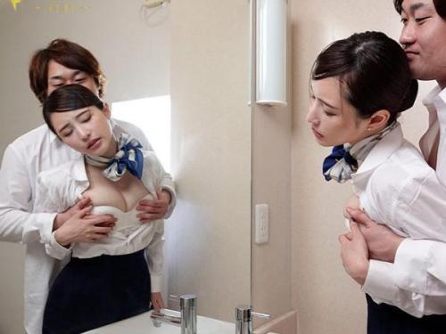 ＜天使もえ×CA同室＞大嫌いなセクハラ機長と同じ部屋で宿泊することになった黒パンストのデカぱいスレンダーCAは薬を盛られてイカされる！