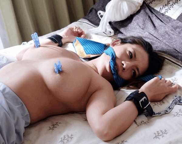 【織田真子×熟年奥さんNTR】むっちり爆乳の豊満ボディがエロすぎる・・・拘束状態でおチンポ挿入されて問答無用の膣内射精ＳＥＸでレイプされる